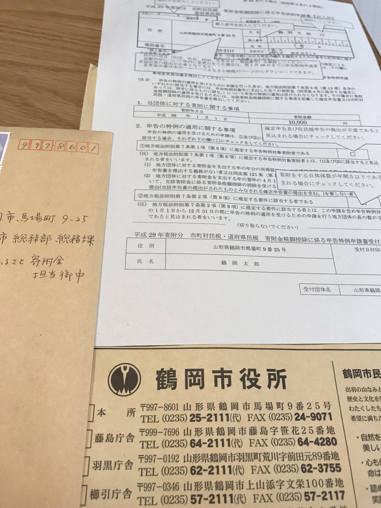 ふるさと納税の手続き